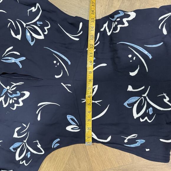 Ralph Lauren Purple Label Navy Blue Embellished Crepe Hollins Jumpsuit Size 8 - Picture 10 of 12